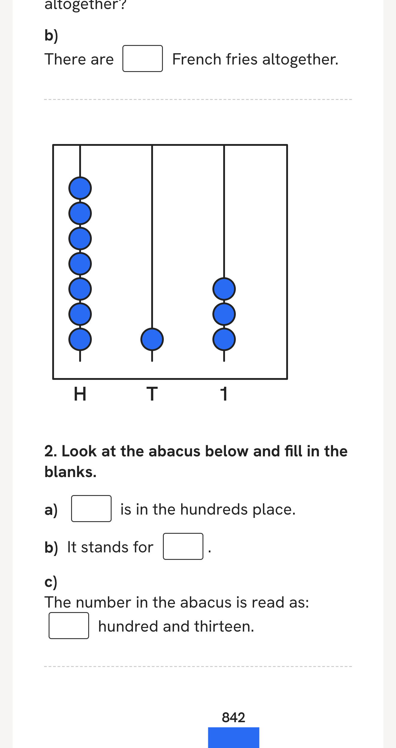 The same paper with the answer key switched on, ready to print